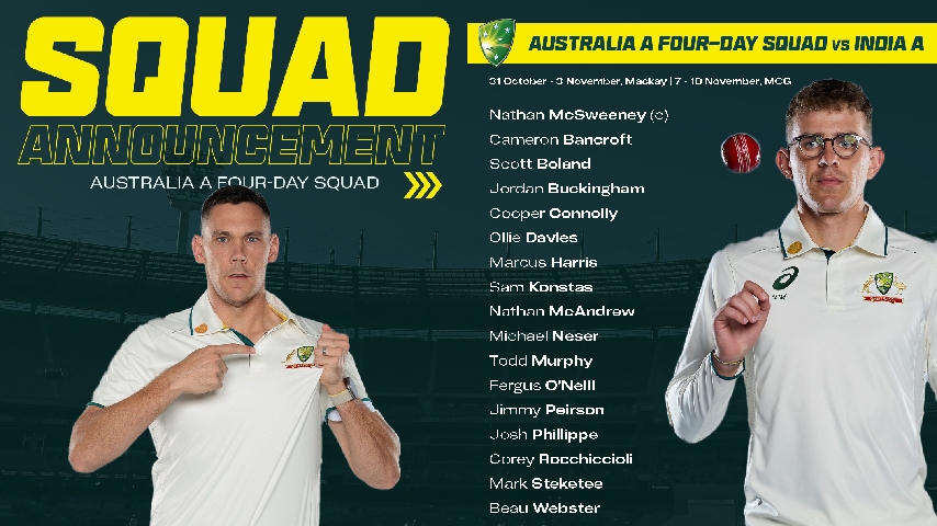 Australia Names Squads for Pakistan ODI Series and Australia A Matches Against India