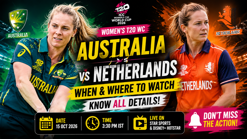 Australia vs Netherlands Womens T20 World Cup 2026 Live Streaming and Match Preview