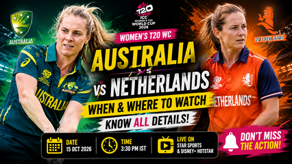 Australia vs Netherlands Womens T20 World Cup 2026 Live Streaming and Match Preview
