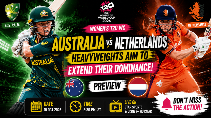 Australia vs Netherlands Womens T20 World Cup 2026 Preview as Aussies Target Semifinal Spot