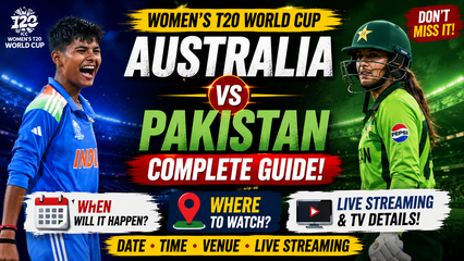 Australia vs Pakistan Womens T20 World Cup 2026 Live Streaming Match Time and Where To Watch