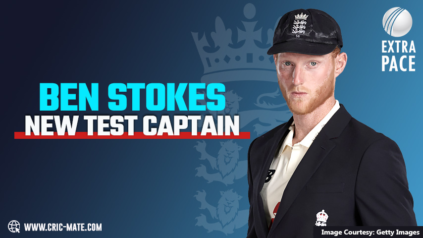 Ben Stokes named as England's new test captain