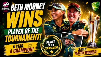 Beth Mooney Wins Player of the Tournament at T20 World Cup | England vs Australia
