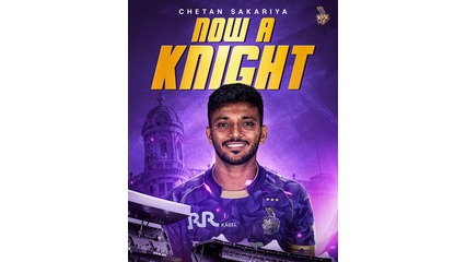 Chetan Sakariya Returns to KKR for TATA IPL 2025, Excited for New Season