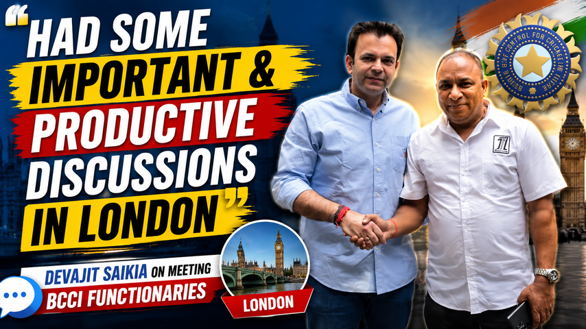 Devajit Saikia Holds Key BCCI Meeting in London Ahead of India England Series