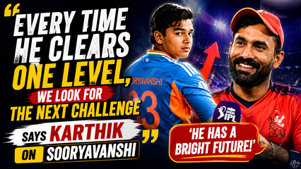 Dinesh Karthik Hails Vaibhav Sooryavanshi Says Teen Star Passes Every Challenge