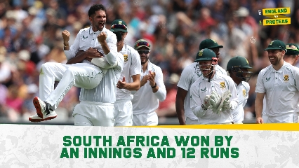 ENG vs SA - 1st Test Lord's, London | South Africa win by an innings and 12 runs