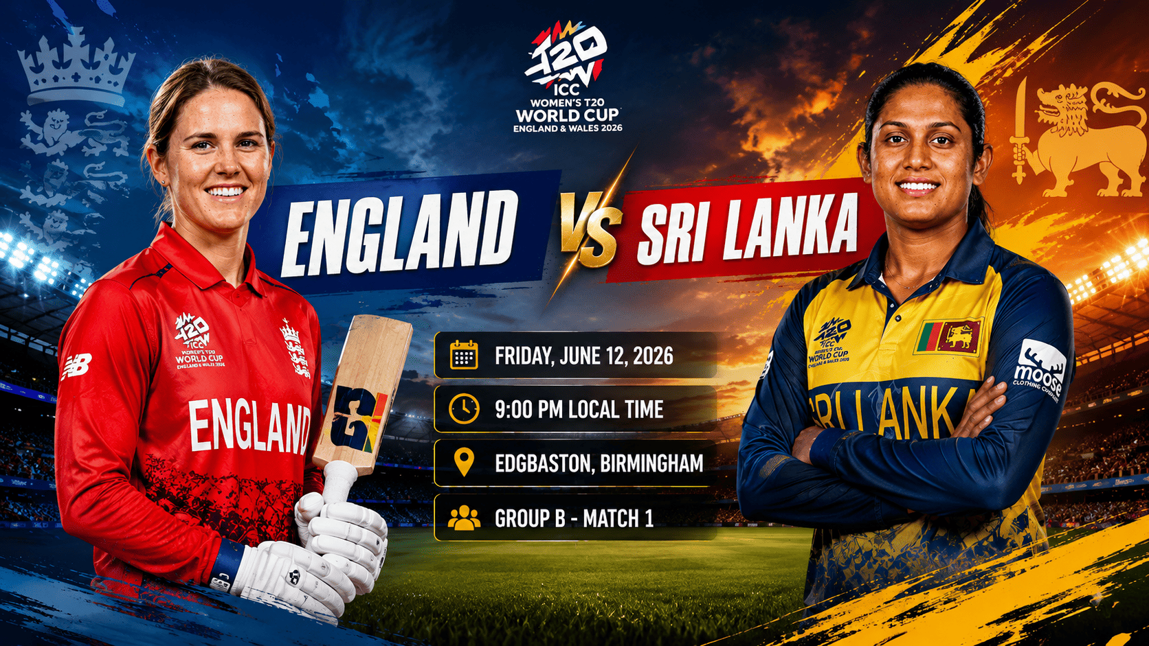 England Women Crush Sri Lanka by 87 Runs in ICC Women’s T20 World Cup 2026 Opener as Danni Wyatt-Hodge Smashes Stunning Century