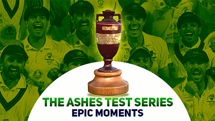 Epic moments of "THE ASHES" - Prestigious Rivalry Cricket Format
