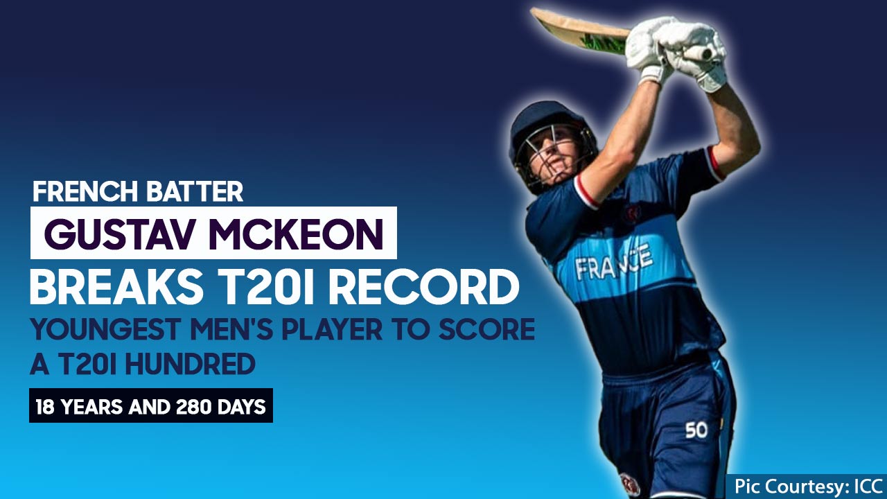 French batter Gustav McKeon breaks T20I world record with With a remarkable century