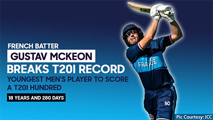 French batter Gustav McKeon breaks T20I world record with With a remarkable century