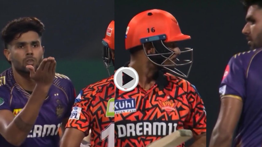 Video: "He should not have done that" - KKR Bowler Harshit Rana has been fined  for violating the IPL Code of Conduct