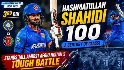 Hashmatullah Shahidi Century Stands Tall Despite Afghanistan Struggles in 3rd ODI