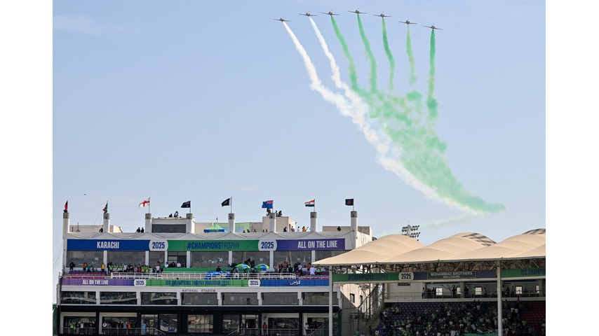 ICC Champions Trophy 2025 Kicks Off in Karachi with Grand Opening | Air Show Video