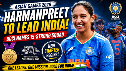 India Asian Games 2026 Squad Announced Harmanpreet Kaur to Lead Defending Champions