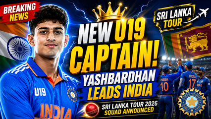 India U19 Squad Announced for Sri Lanka Tour 2026