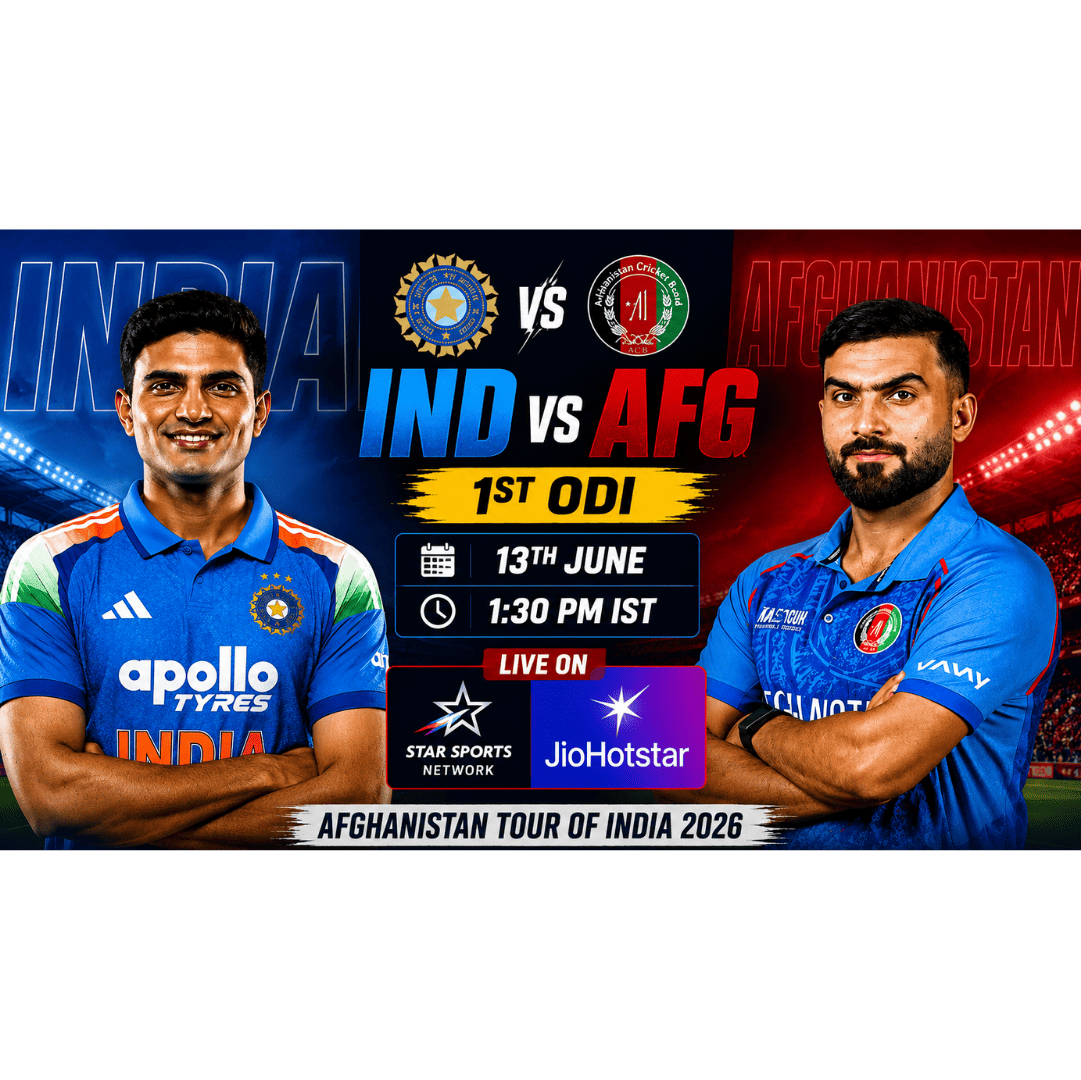 Rohit Sharma Returns as India Face Afghanistan in High-Voltage IND vs AFG 1st ODI 2026 Clash
