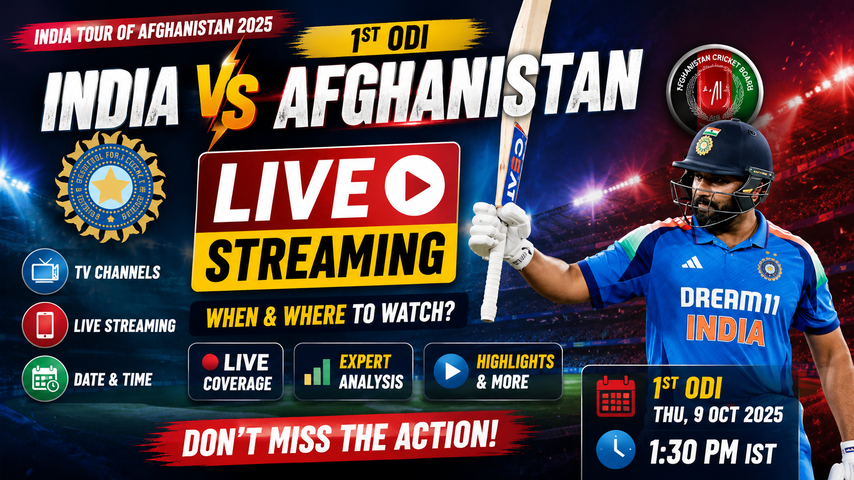 India vs Afghanistan 1st ODI Live Streaming and Match Preview