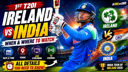 India vs Ireland 1st T20I Live Streaming When and Where to Watch Match Details