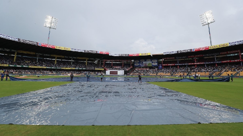 Chinnaswamy stadium weather hourly | India vs New Zealand 1st Test, Day 5 Hourly Weather Update and Run Chase Analysis