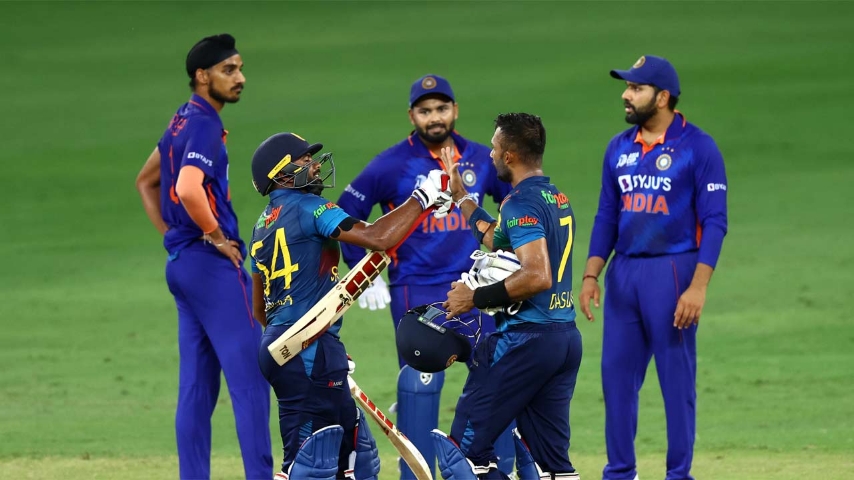 Srilankan batters made it difficult for team India to qualify for finals in Asia cup 2022