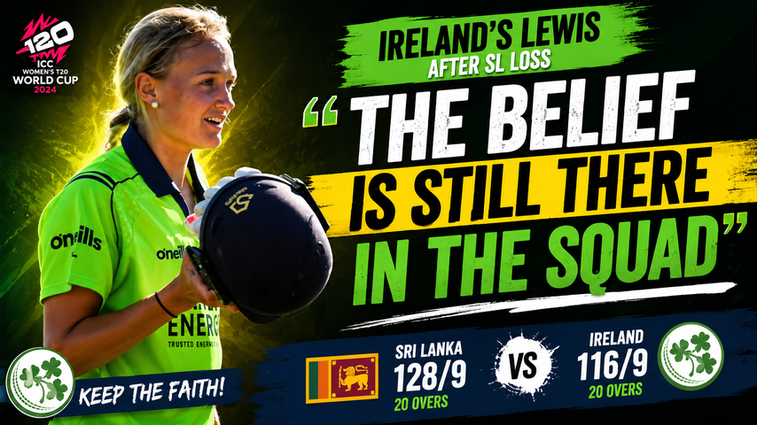 Ireland vs Sri Lanka Match Highlights Gaby Lewis Backs Team Belief After Womens T20 World Cup Defeat