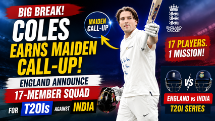 James Coles Earns Maiden England T20I Call Up for India Series Under Harry Brook