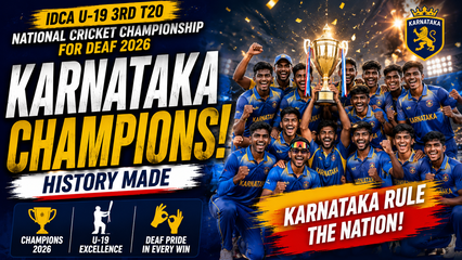 Karnataka Win IDCA U19 T20 National Cricket Championship for Deaf 2026
