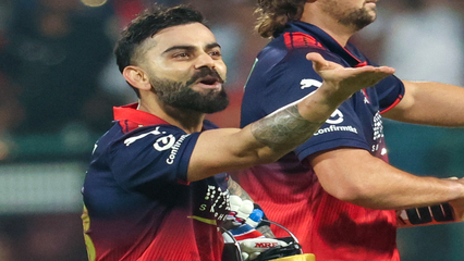 Kohli’s Flying Kiss to Anushka Steals Show in RCB Win