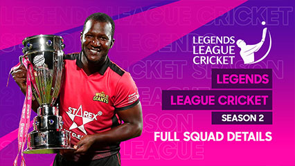 Legends League Cricket Season 2 : Full squad details & schedule
