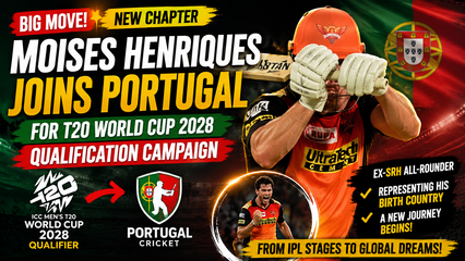 Moises Henriques Portugal Cricket | Moises Henriques Joins Portugal for T20 World Cup 2028 Qualification Campaign
