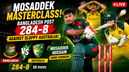 Mosaddek Hossain 86 Leads Bangladesh to 284 Against Australia