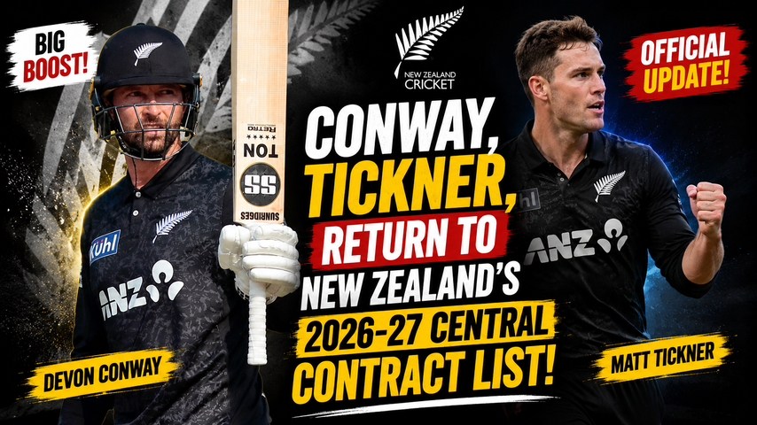 New Zealand Central Contract List 2026 27 Conway and Tickner Earn Recall