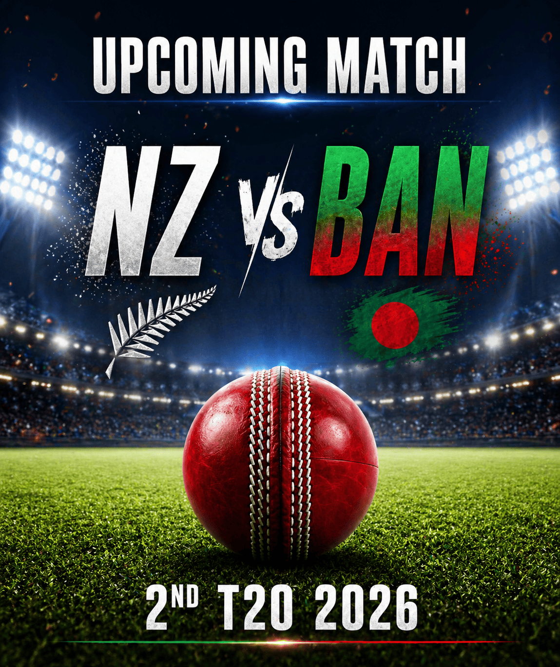 New Zealand vs Bangladesh 2nd T20 2026 Match Preview Prediction Playing XI Pitch Report and Key Players Analysis