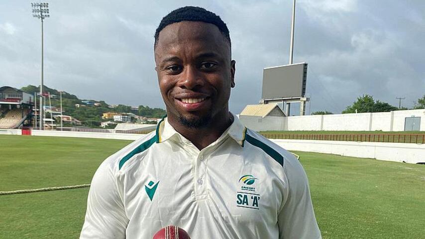 Okuhle Cele Five Wickets – South Africa A vs West Indies A Day 1 Highlights from St Lucia