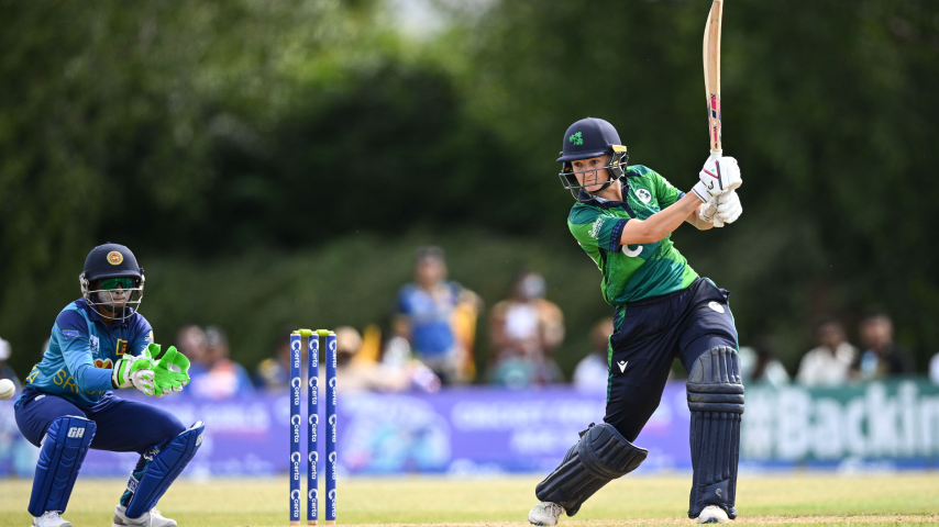 Record century from Gaby Lewis leads Ireland to first-ever win over Sri Lanka