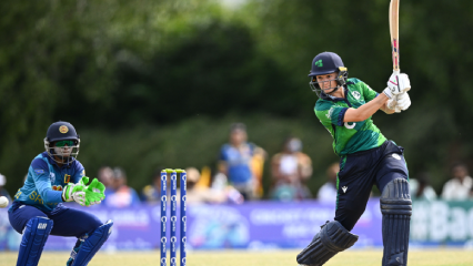 Record century from Gaby Lewis leads Ireland to first-ever win over Sri Lanka