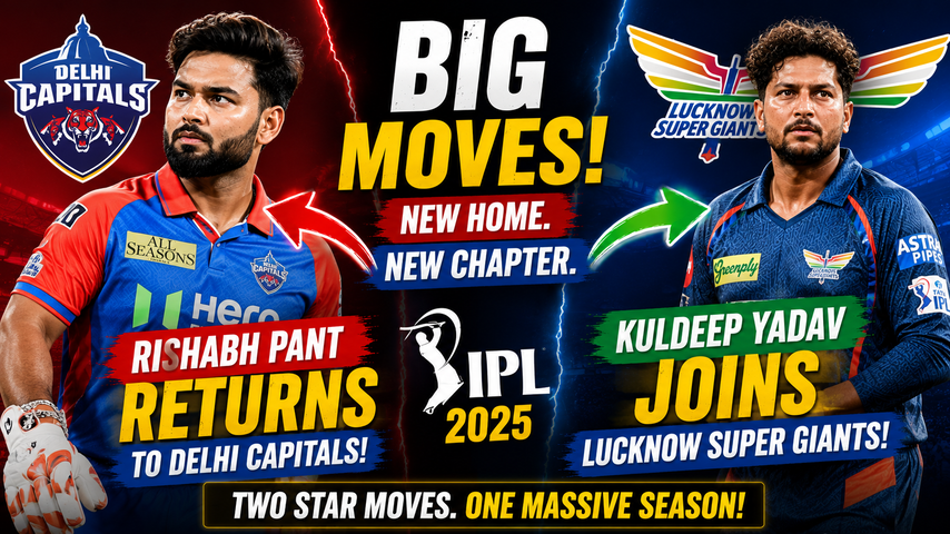 Rishabh Pant Returns to Delhi Capitals as Kuldeep Yadav Joins Lucknow Super Giants