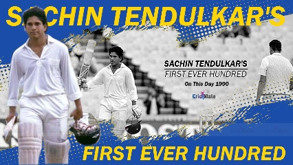 On this Day - Finest Batsman of the Cricket had Arrived |  Sachin Tendulkar's First Ever Hundred