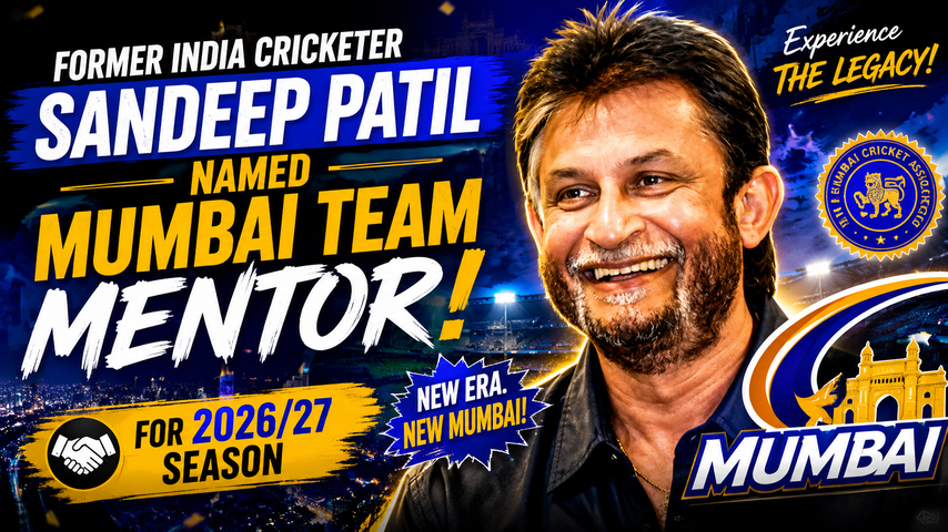 Sandeep Patil Appointed Mumbai Cricket Team Mentor for 2026 27 Domestic Season