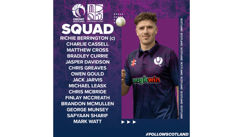 Scotland’s Squad | Scotland Cricket Team Heads to Zimbabwe for Training Camp Ahead of Crucial Season | Scotland’s Squad for the Zimbabwe Tour