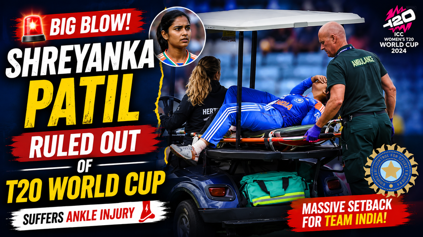 Shreyanka Patil Ruled Out of Womens T20 World Cup 2026 Due to Ankle Injury