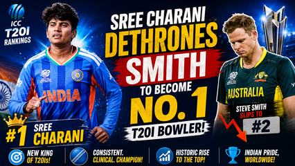 Sree Charani Becomes ICC No 1 T20I Bowler After Stunning Womens T20 World Cup Performances