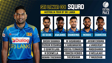 Rajapaksa named in 21 men ODI squad for Australia series