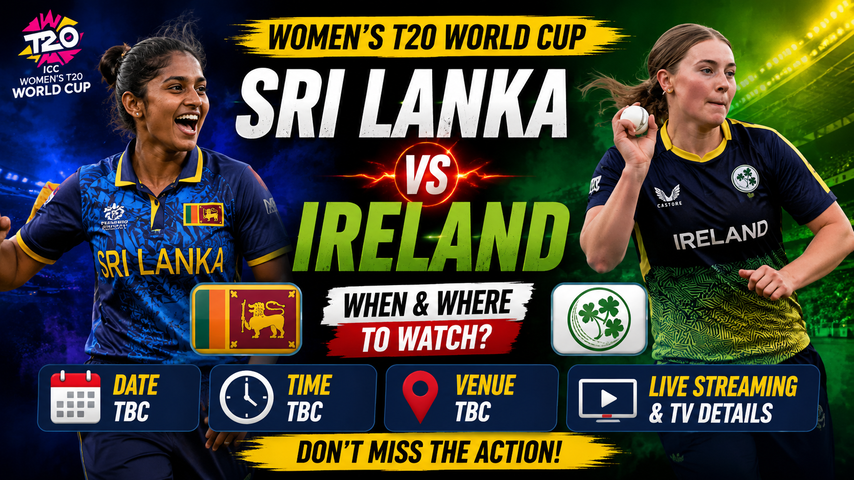 Sri Lanka vs Ireland Womens T20 World Cup 2026 Live Streaming Match Time and Where To Watch