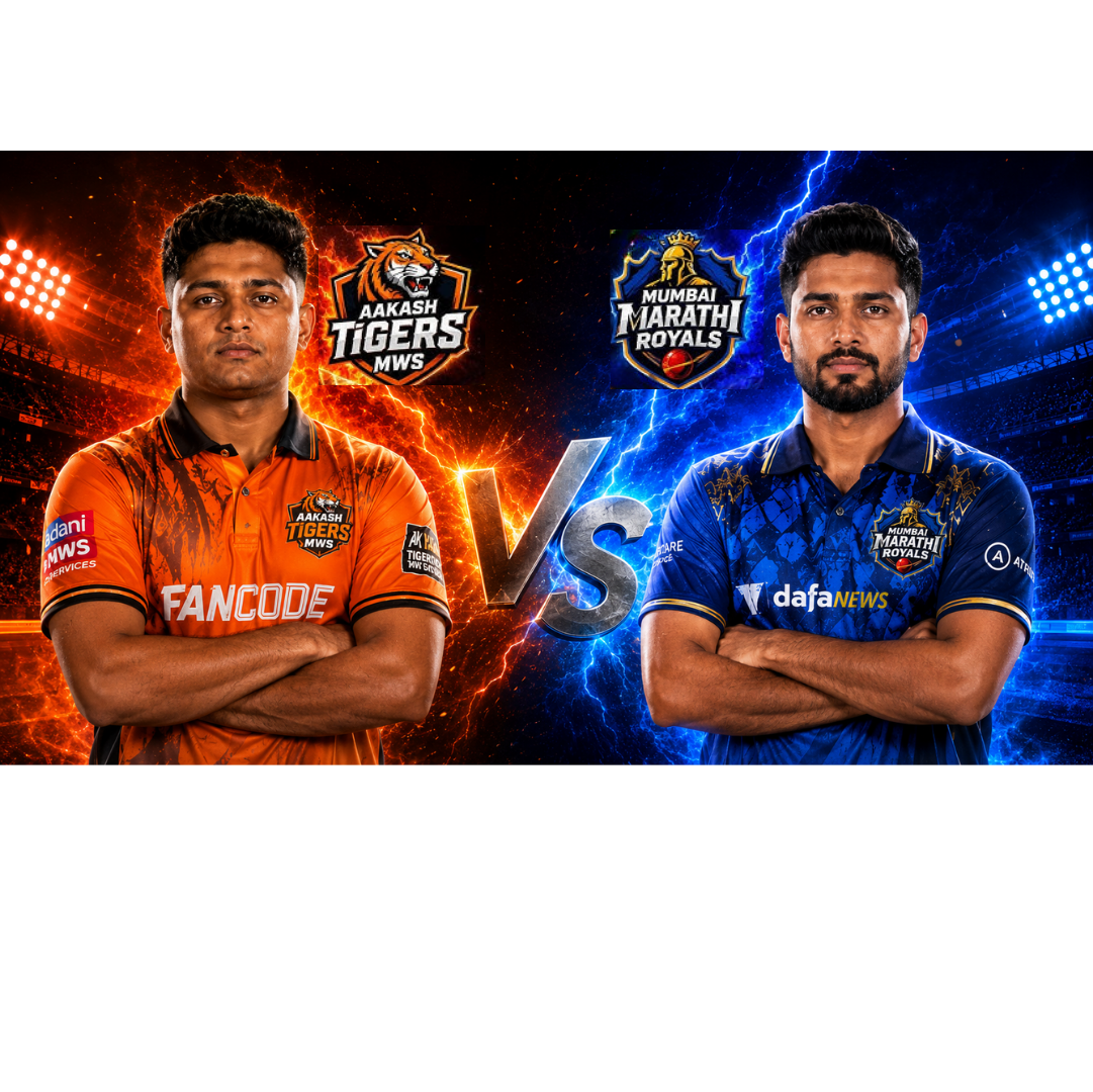 T20 Mumbai 2026 Thriller: MSC Maratha Royals Win Super Over After Epic Tie Against Aakash Tigers MWS at Wankhede