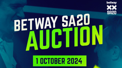 Third Betway SA20 player auction set to take centre stage on Tuesday