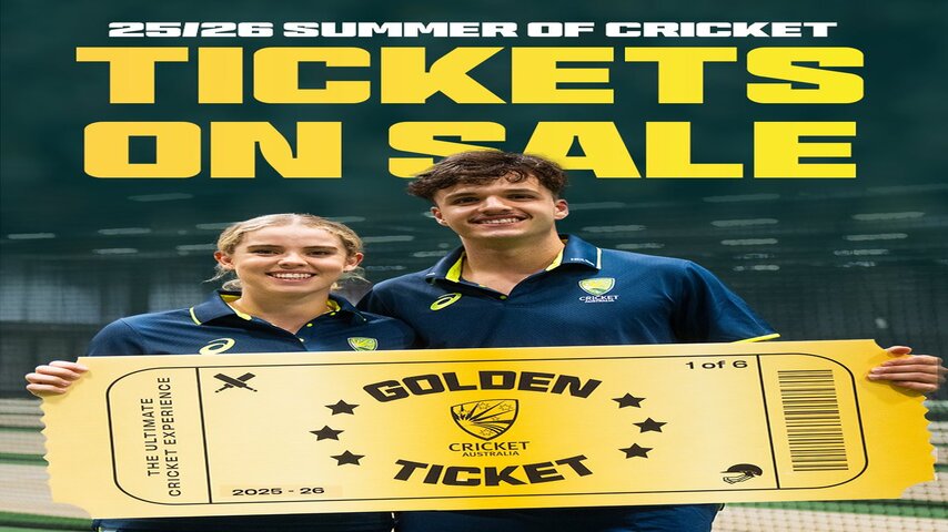 Tickets On Sale for Summer Cricket | Ashes & Golden Ticket