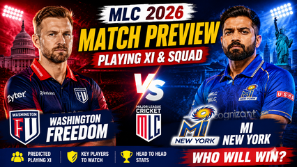 Washington Freedom vs MI New York MLC 2026 Playing XI Squad and Match Preview