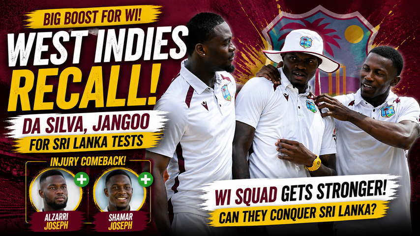 West Indies Test Squad vs Sri Lanka Da Silva and Jangoo Return for Home Series